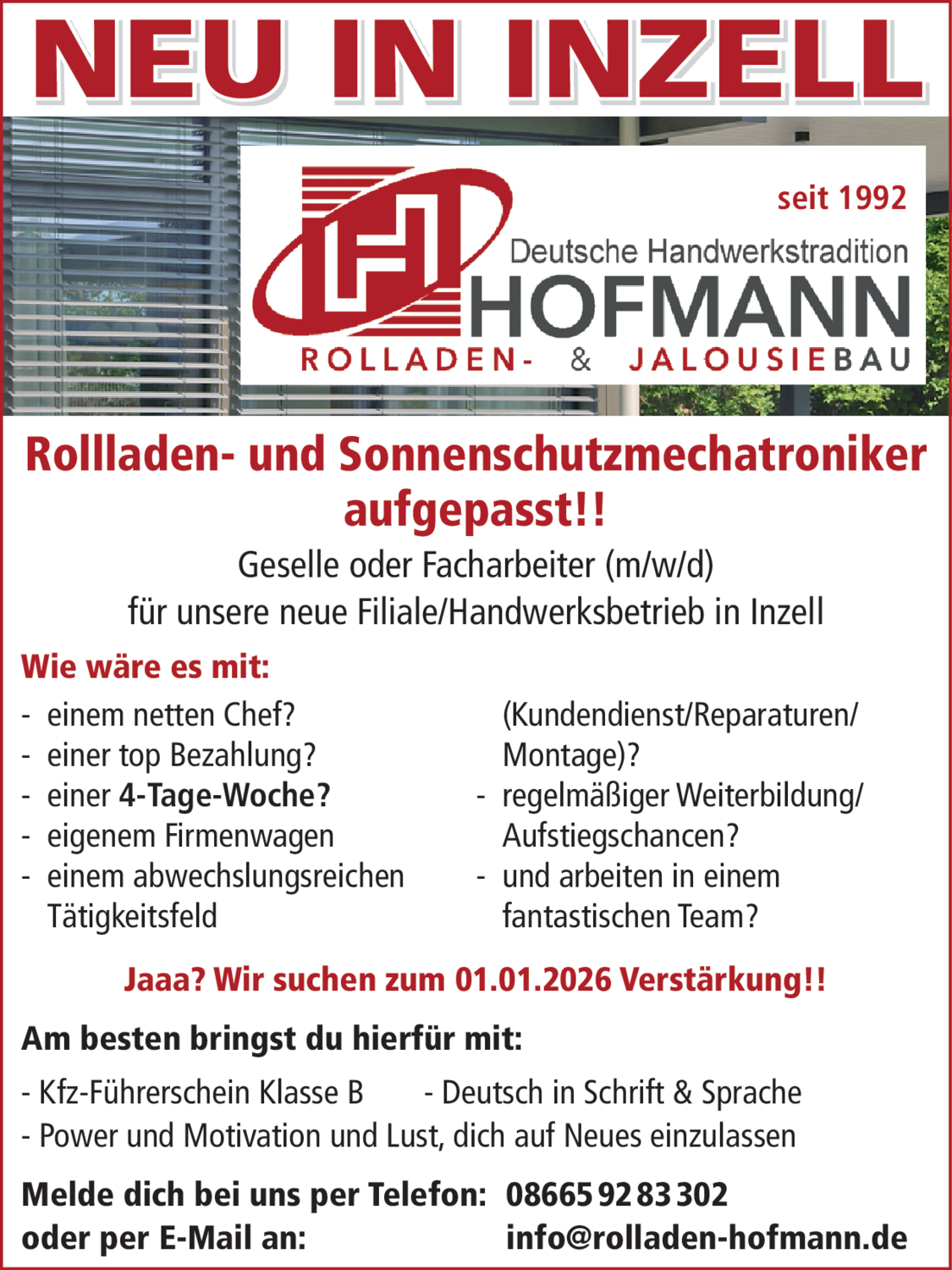 Geselle oder Facharbeiter (m/w/d)