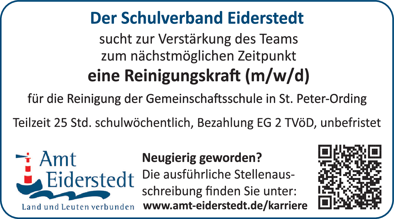 Reinigungskraft (m/w/d)