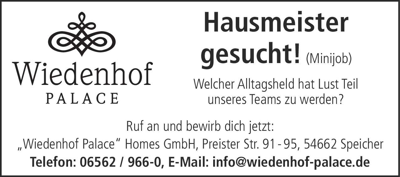 Hausmeister (m/w/d)