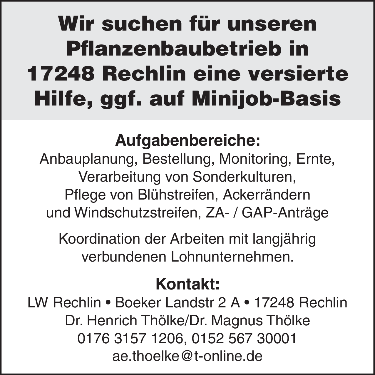 Hilfe (m/w/d)