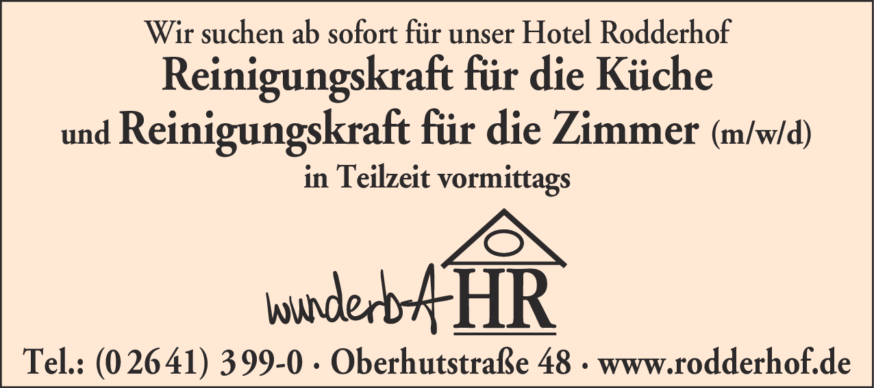 Reinigungskraft für die Küche (m/w/d)