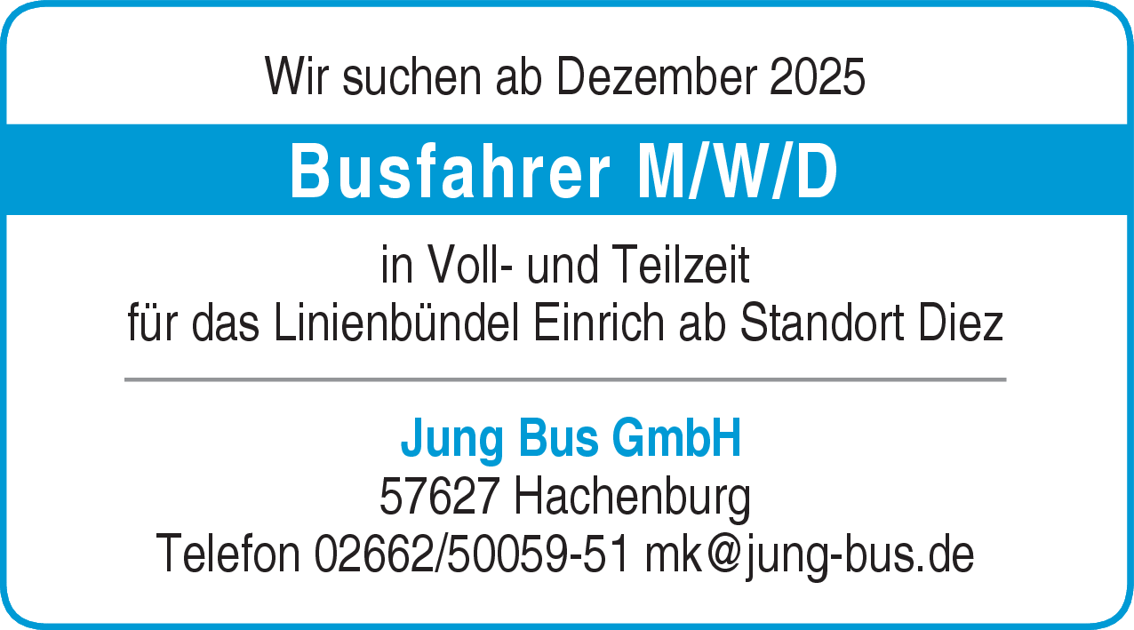 Busfahrer (m/w/d)