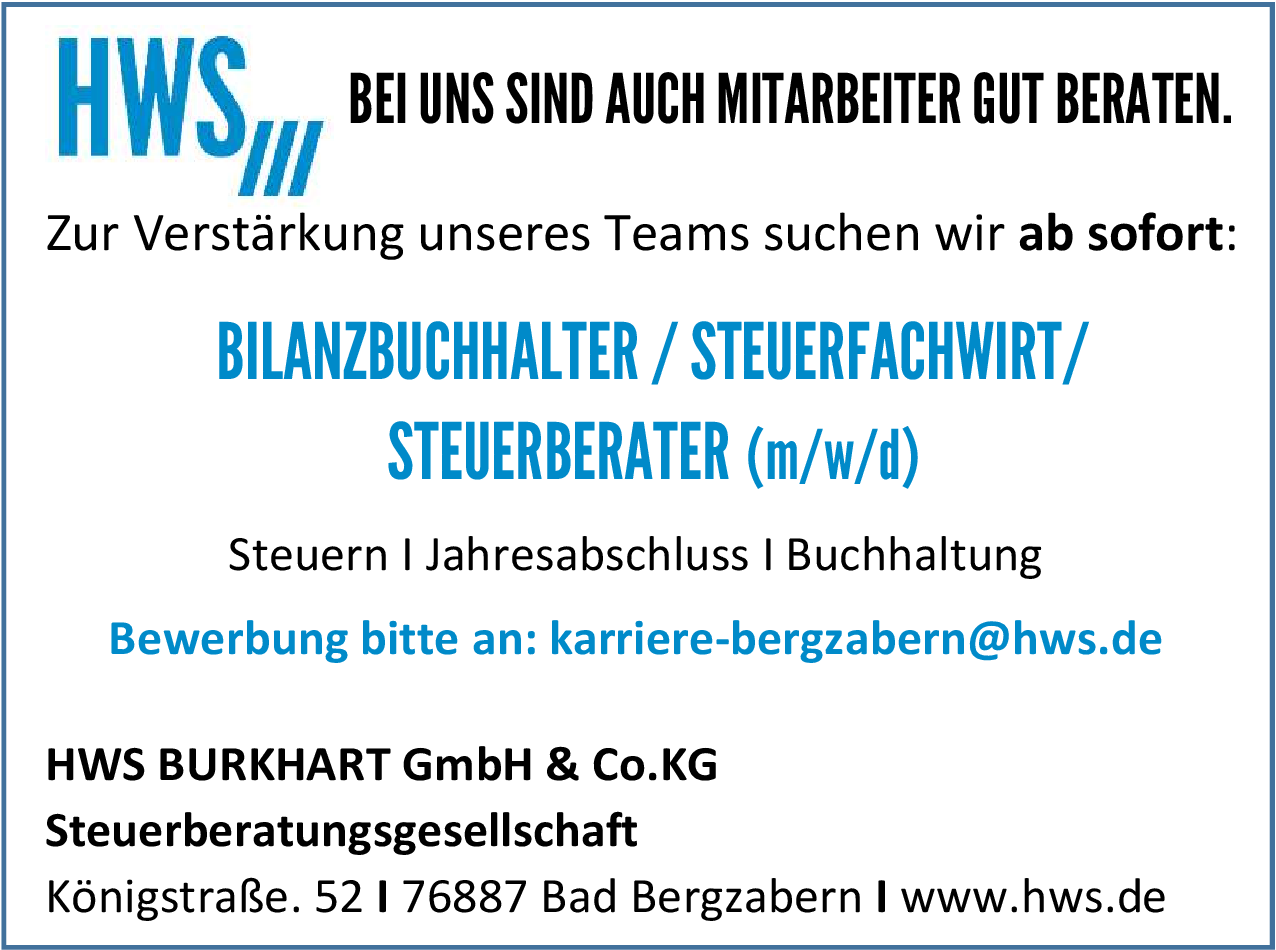 Bilanzbuchhalter (m/w/d)