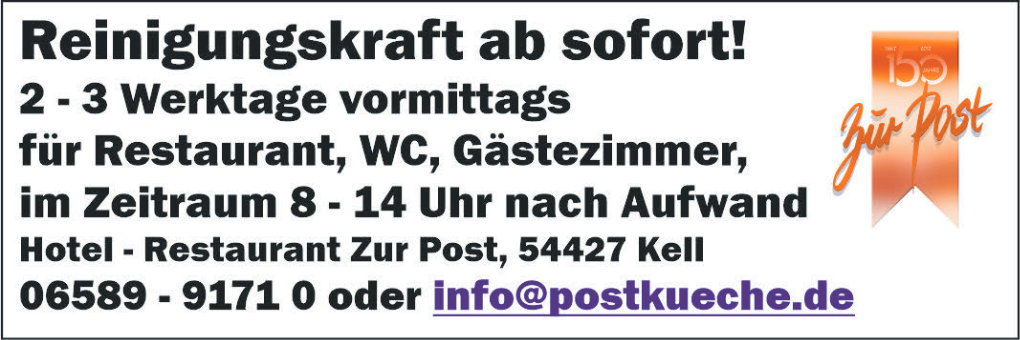Reinigungskraft (m/w/d)