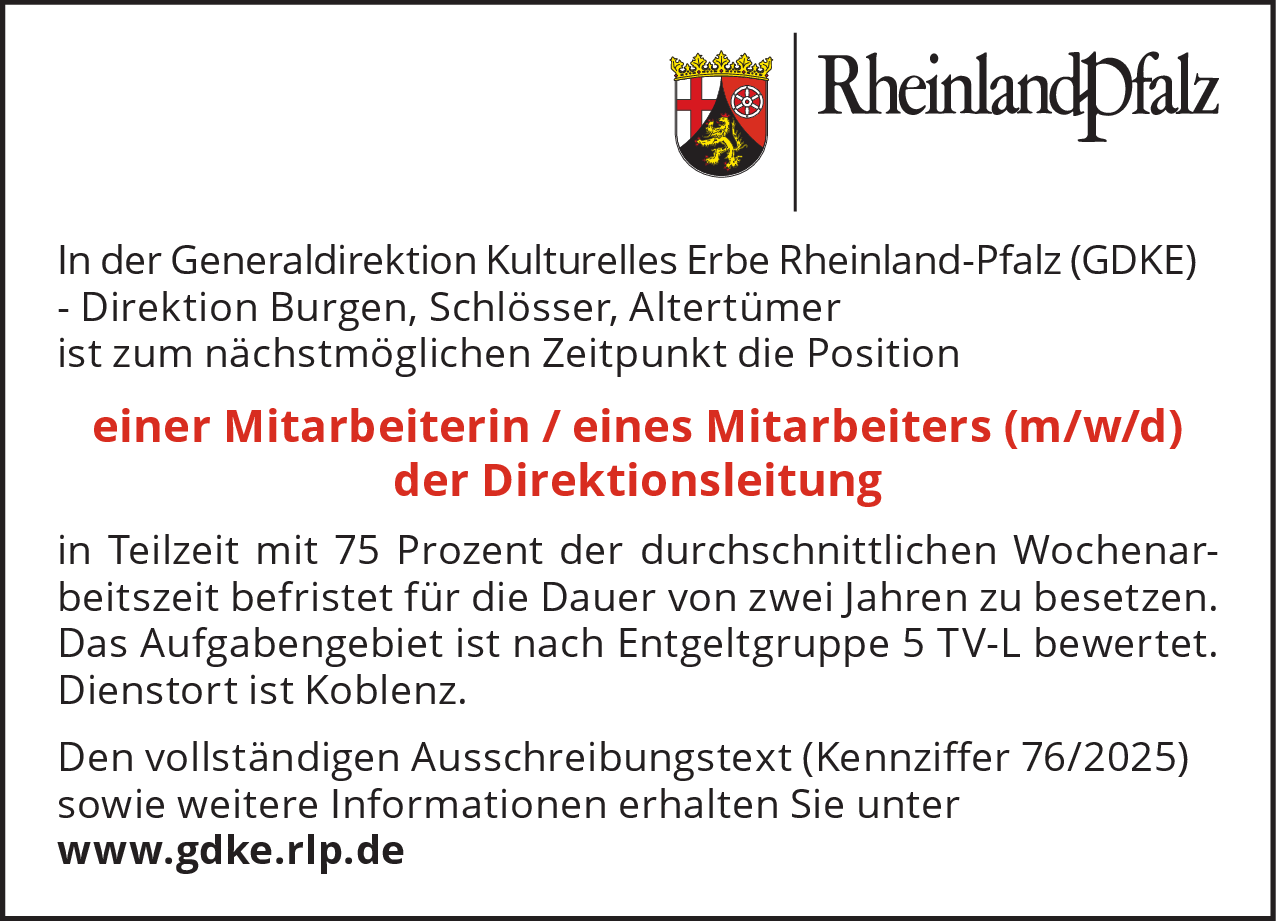 Mitarbeiter der Direktionsleitung (m/w/d)