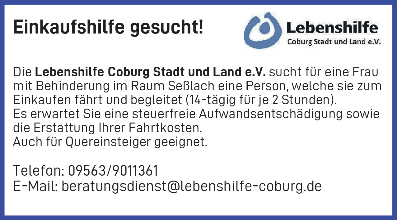 Einkaufshilfe (m/w/d)