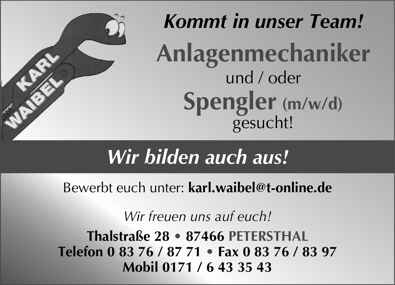 Anlagenmechaniker (m/w/d)