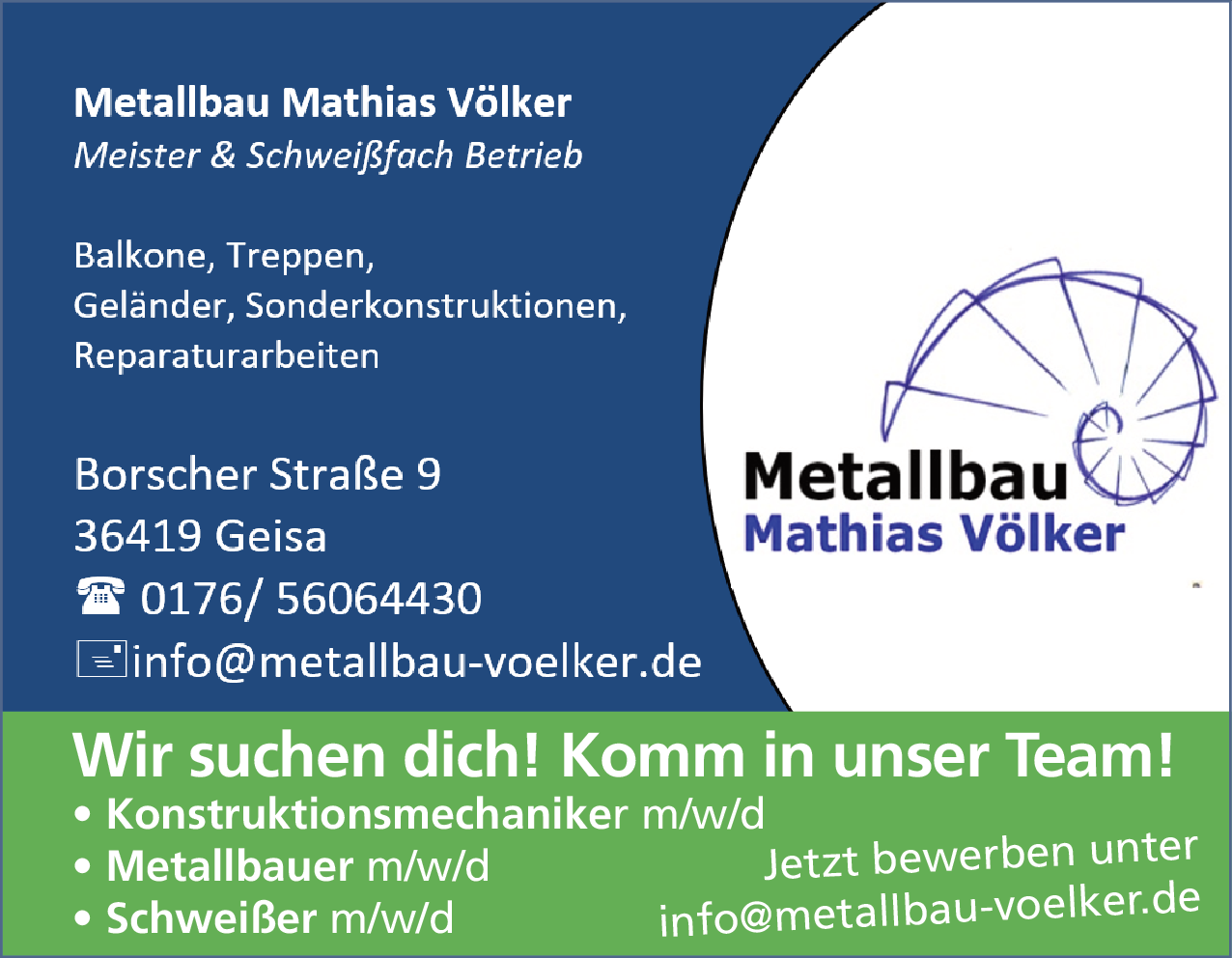 Konstruktionsmechaniker (m/w/d)