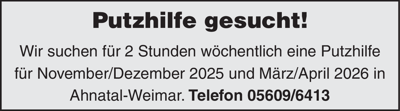 Putzhilfe