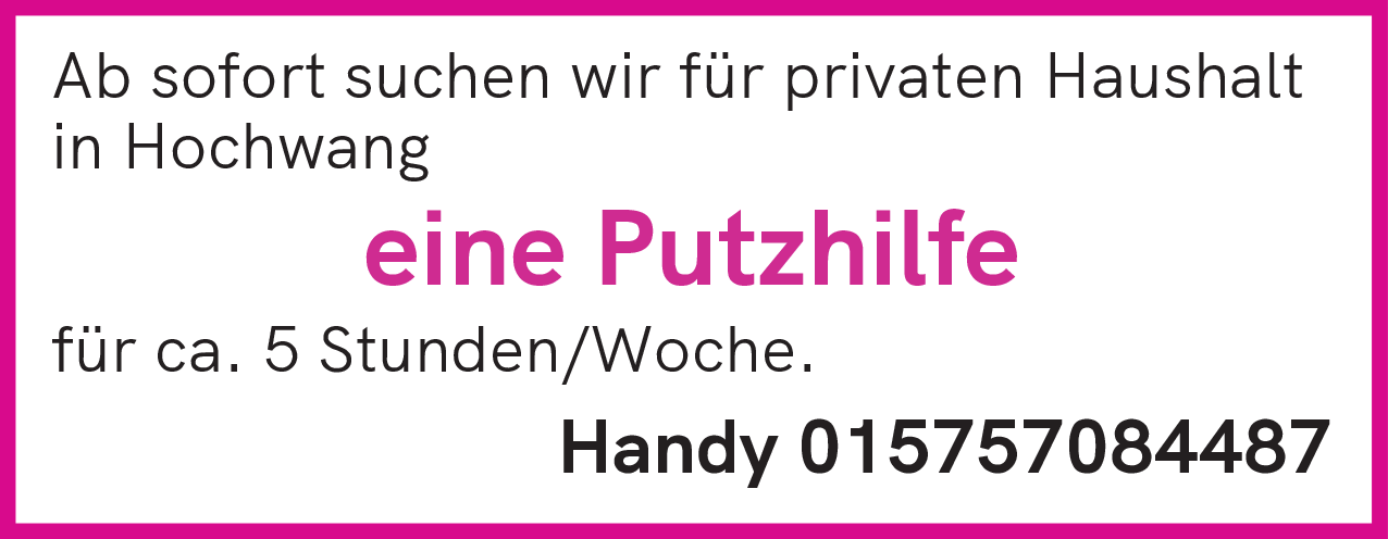 Putzhilfe