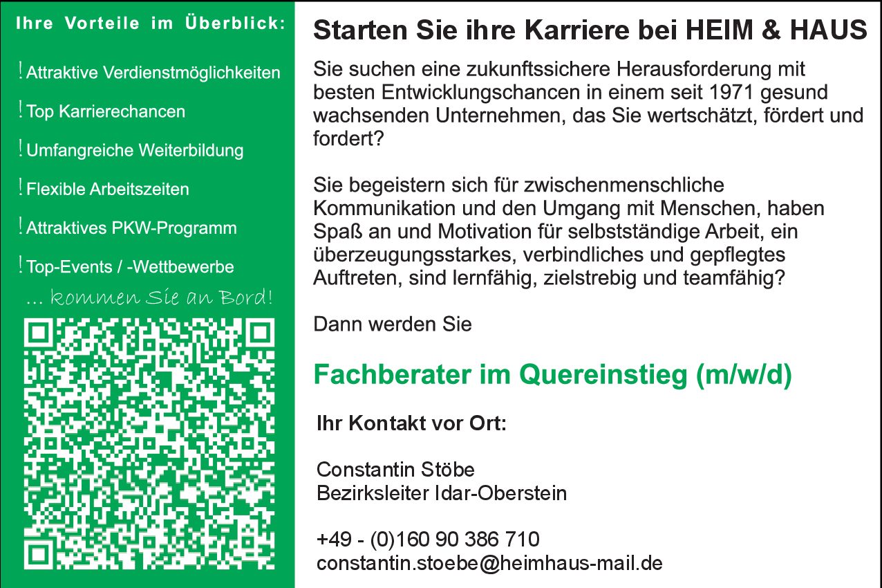 Fachberater im Quereinstieg (m/w/d)