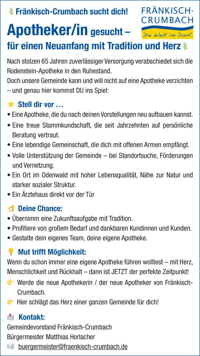 Apotheker/in (m/w/d)
