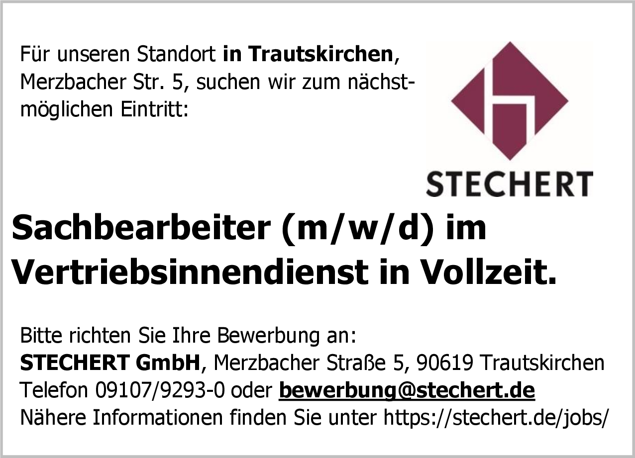 Sachbearbeiter (m/w/d) im Vertriebsinnendienst