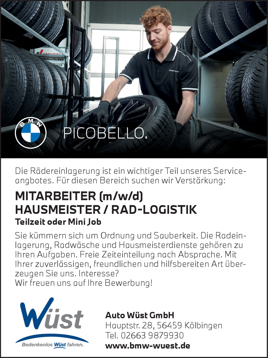 Mitarbeiter (m/w/d) Hausmeister / Rad-Logistik
