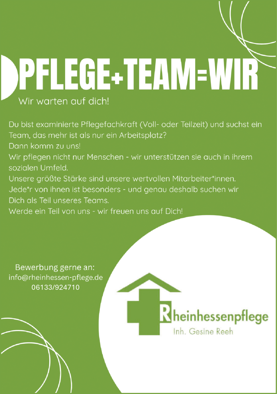 Pflegefachkraft (m/w/d)