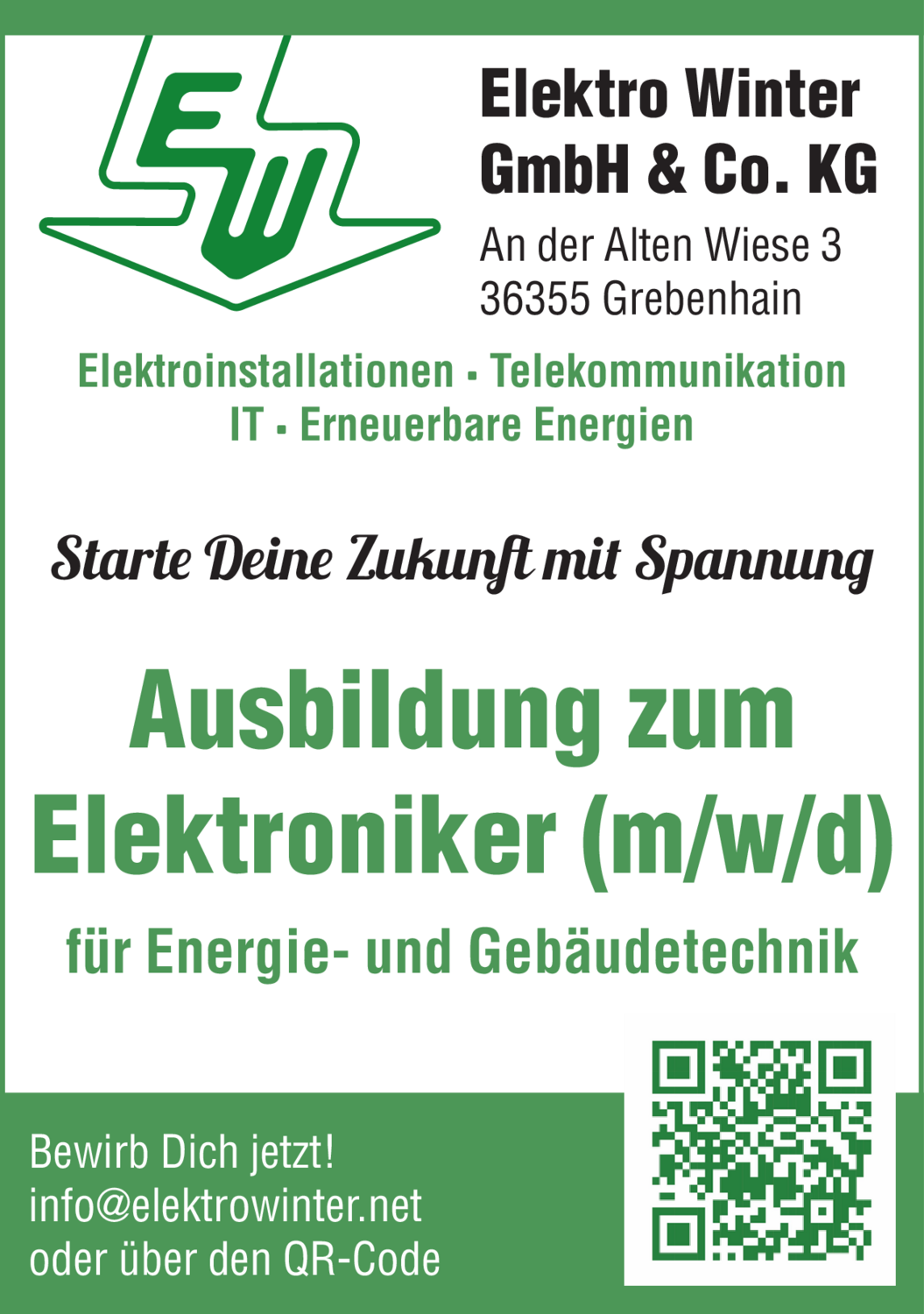 Ausbildung zum Elektroniker (m/w/d) für Energie- und Gebäudetechnik
