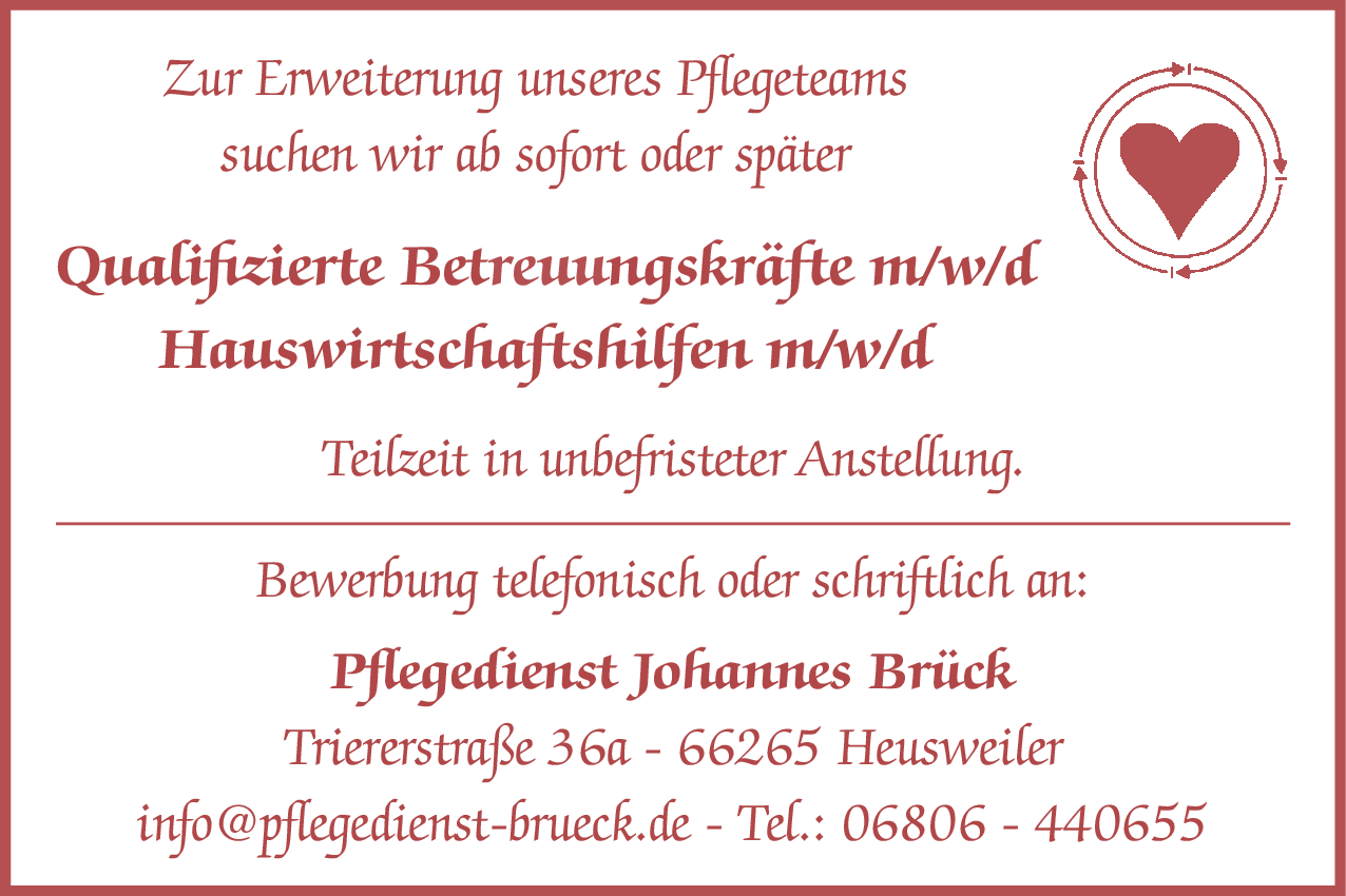 Hauswirtschaftshilfen (m/w/d)