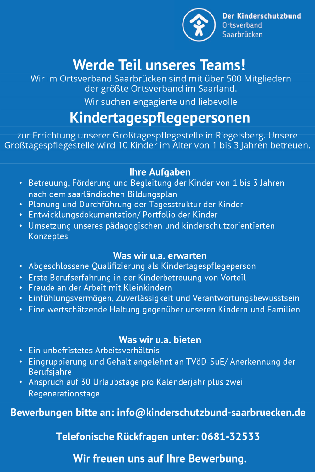 Kindertagespflegeperson (m/w/d)