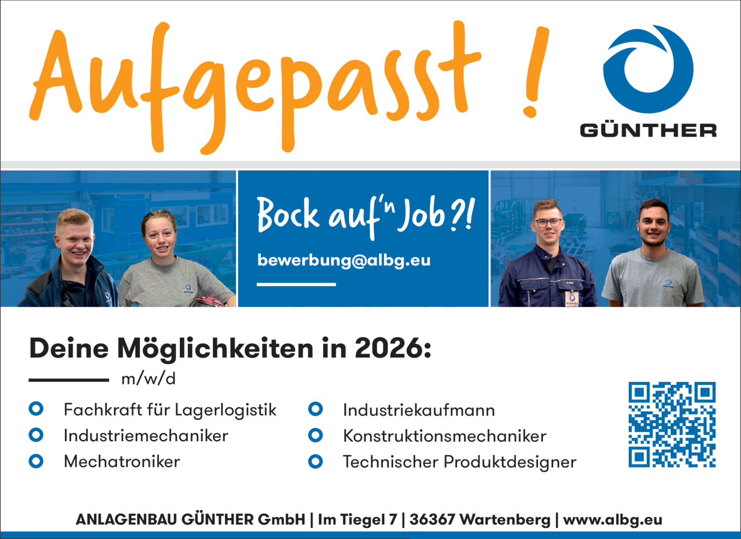 Industriemechaniker (m/w/d)
