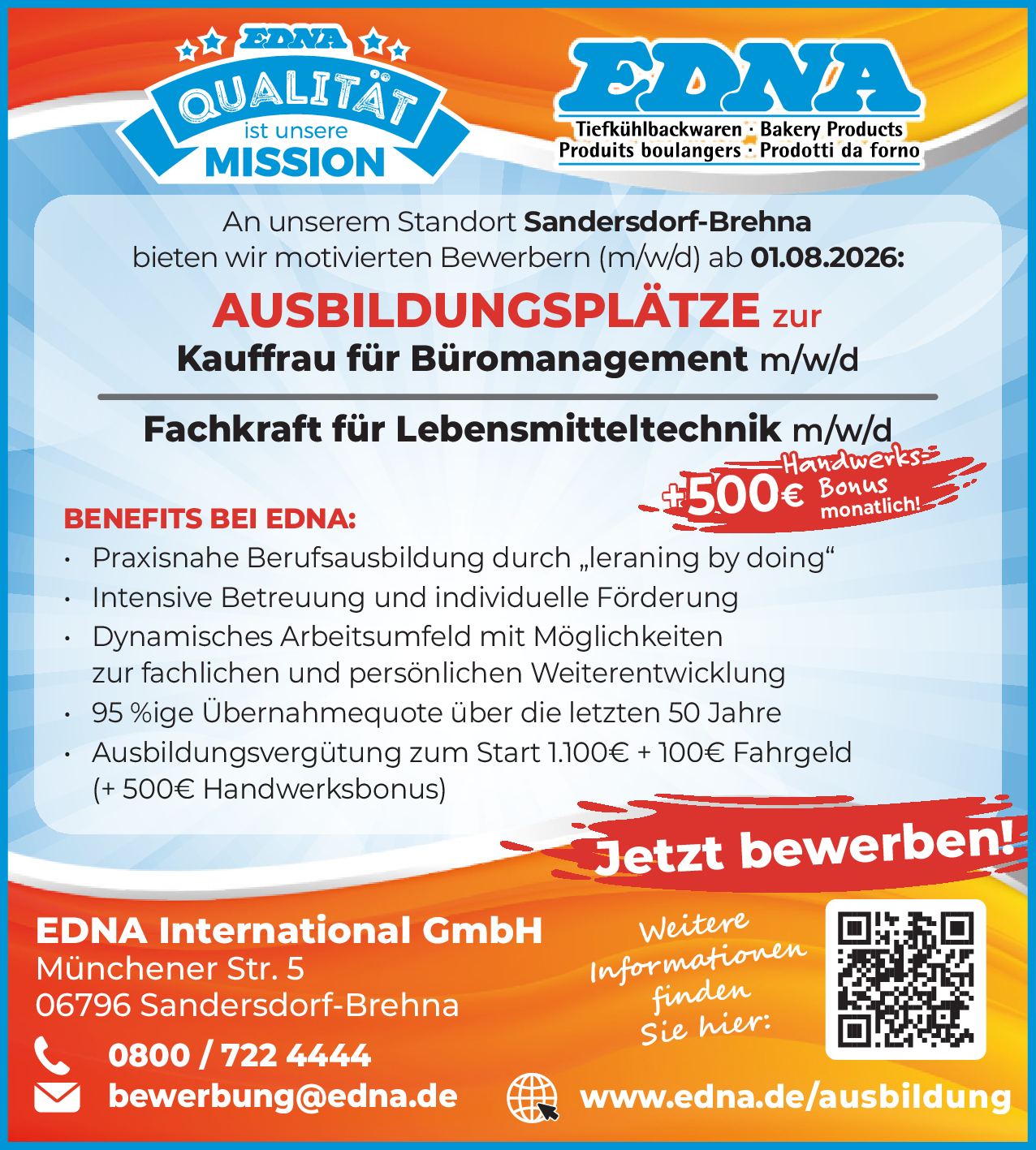 Fachkraft für Lebensmitteltechnik (m/w/d)