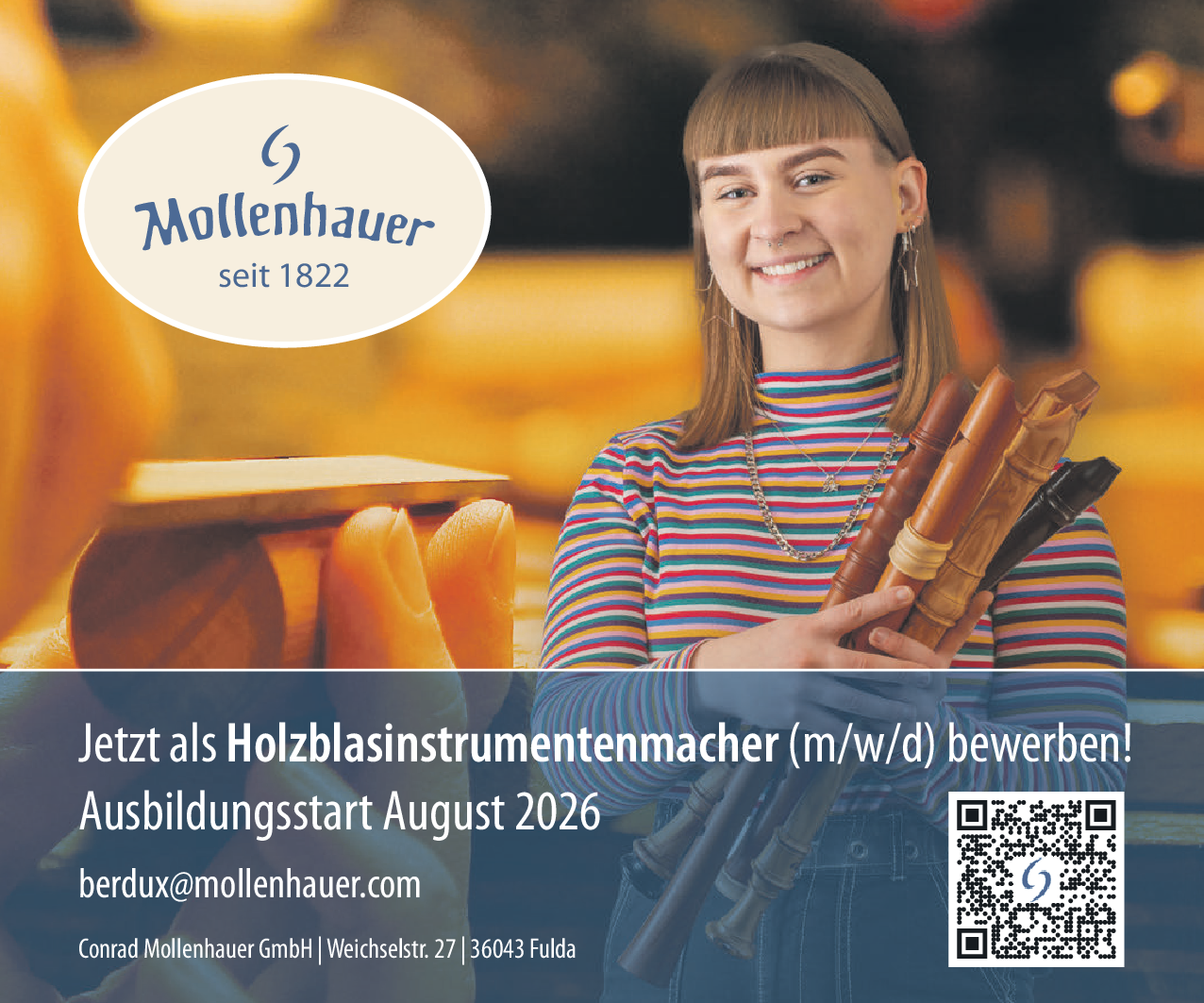 Holzblasinstrumentenmacher (m/w/d)