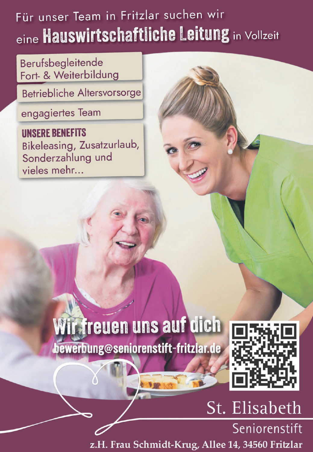 Hauswirtschaftliche Leitung (m/w/d)