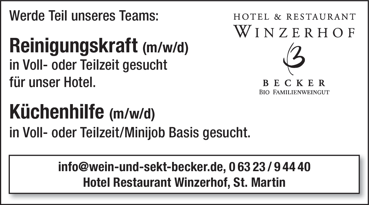 Reinigungskraft (m/w/d)