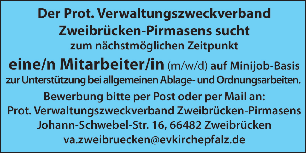 Mitarbeiter/in (m/w/d)