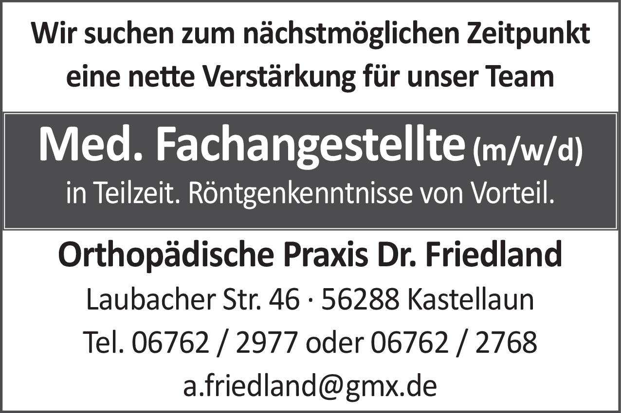 Med. Fachangestellte (m/w/d)