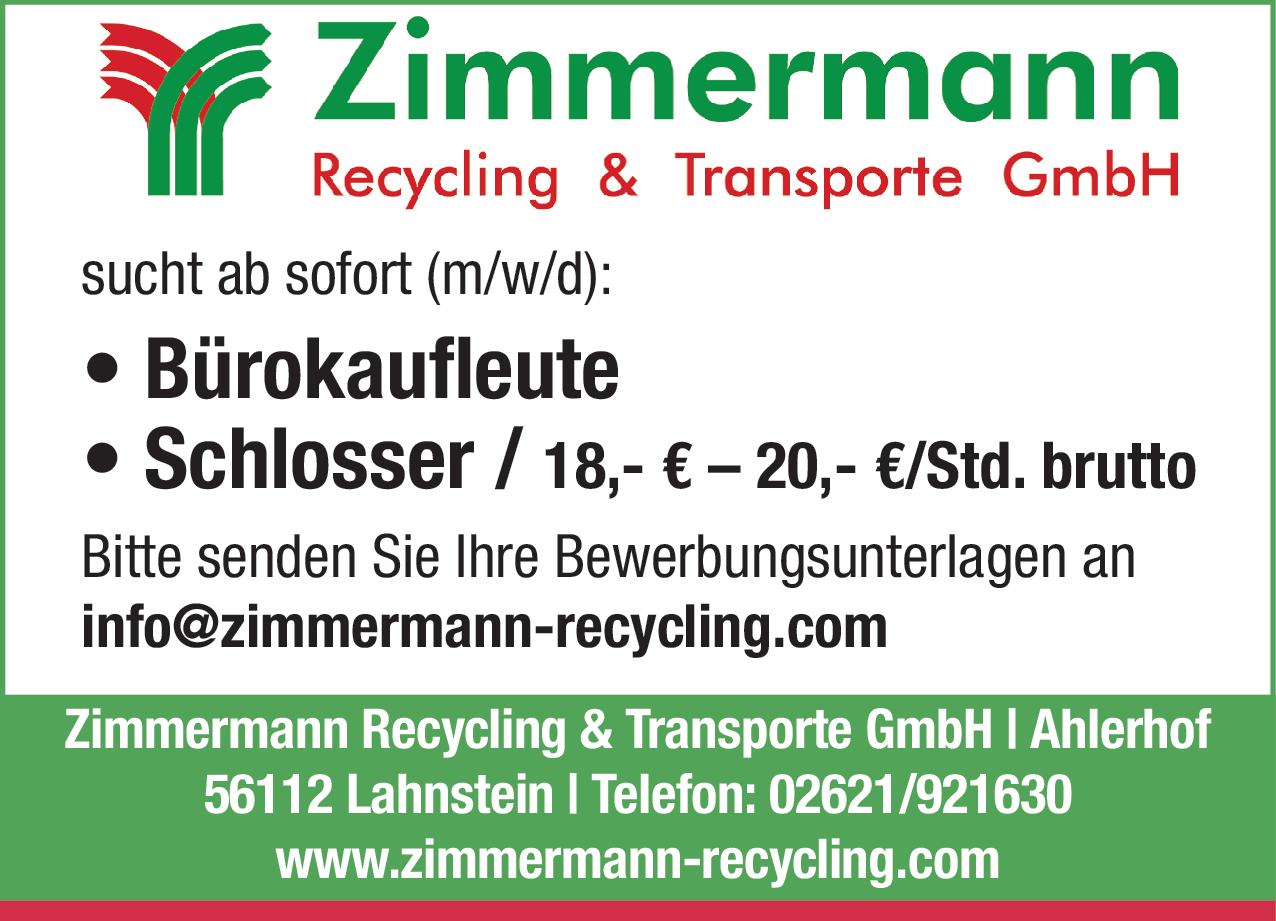Bürokaufleute (m/w/d)