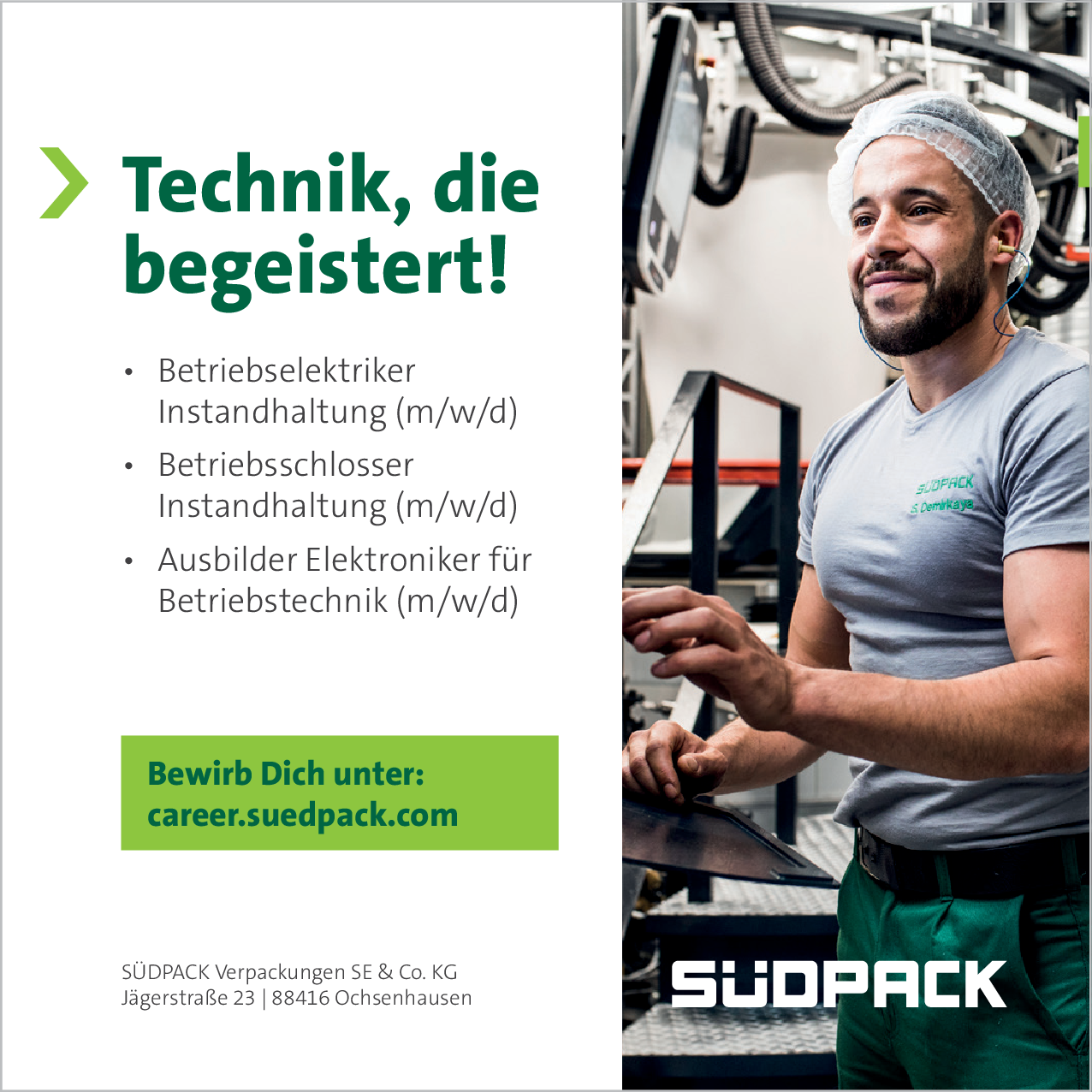 Ausbilder Elektroniker für Betriebstechnik (m/w/d)