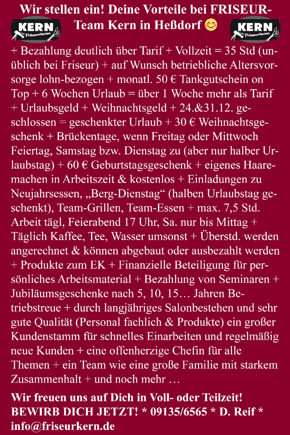 Friseur (m/w/d)
