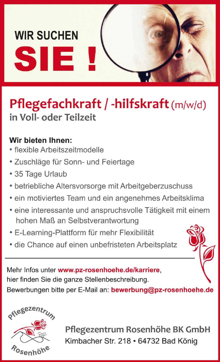 Pflegehilfskraft (m/w/d)
