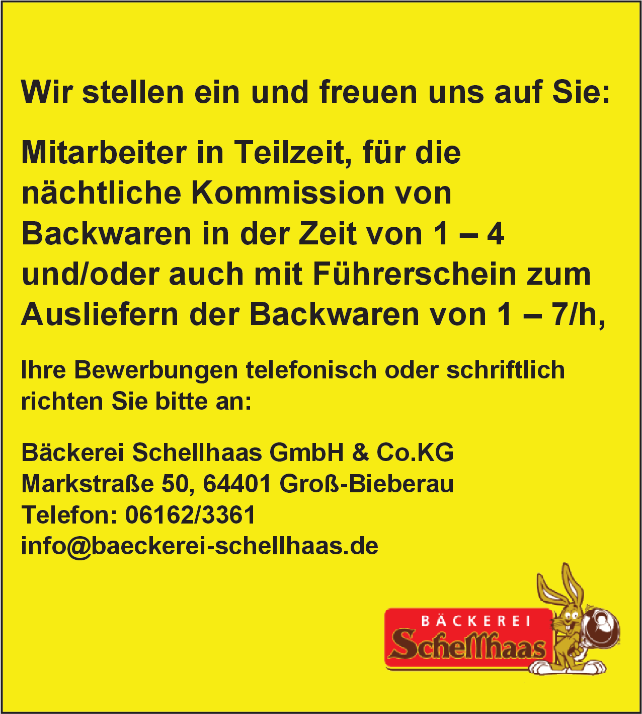 Mitarbeiter in Teilzeit (m/w/d)