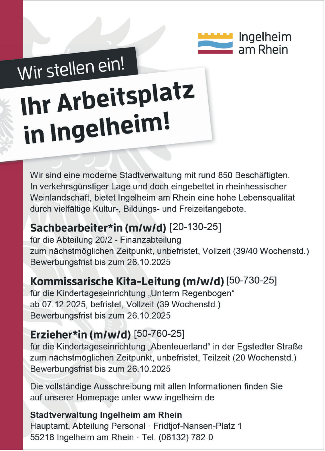 Sachbearbeiter*in (m/w/d)