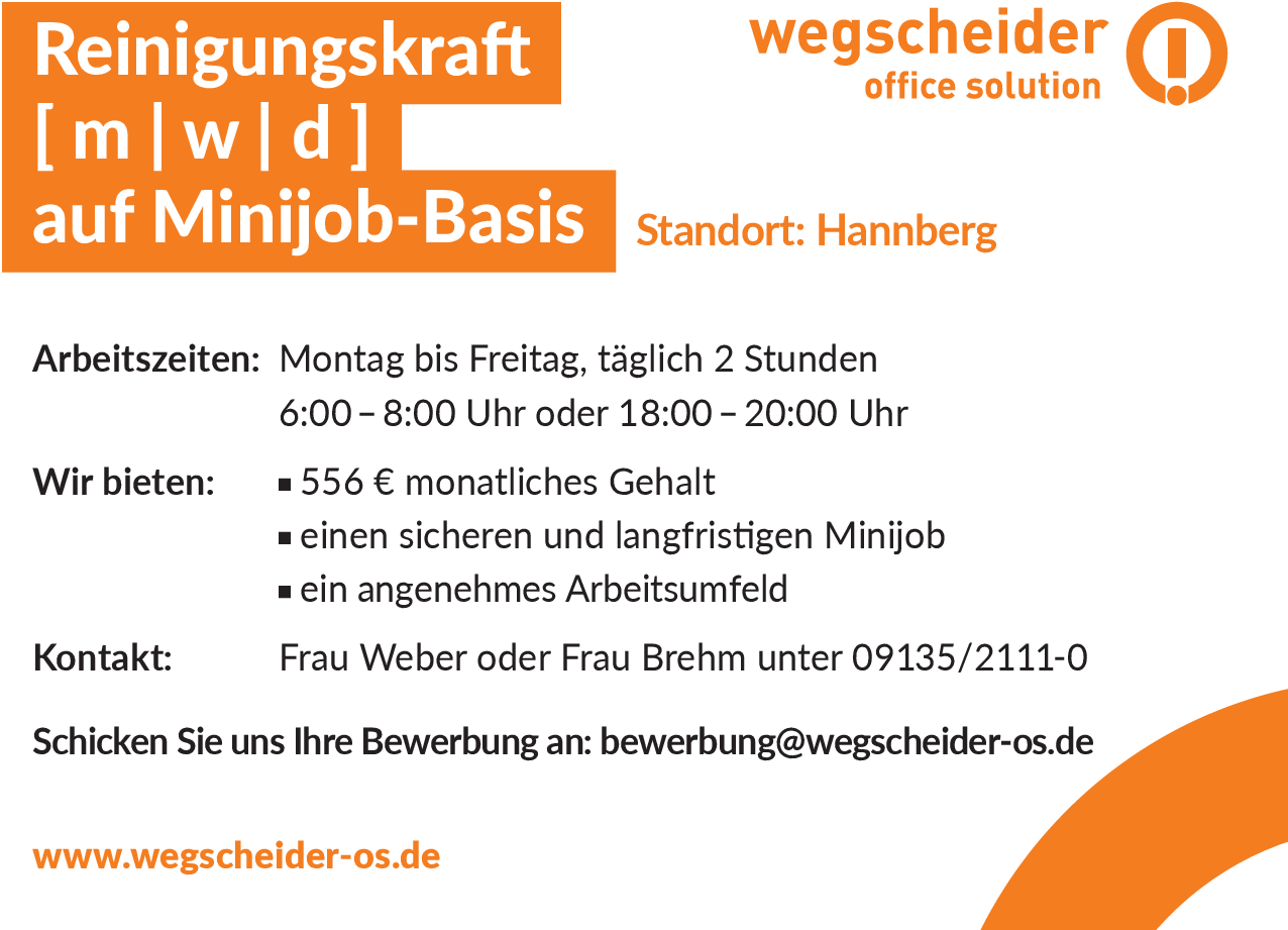 Reinigungskraft (m/w/d)