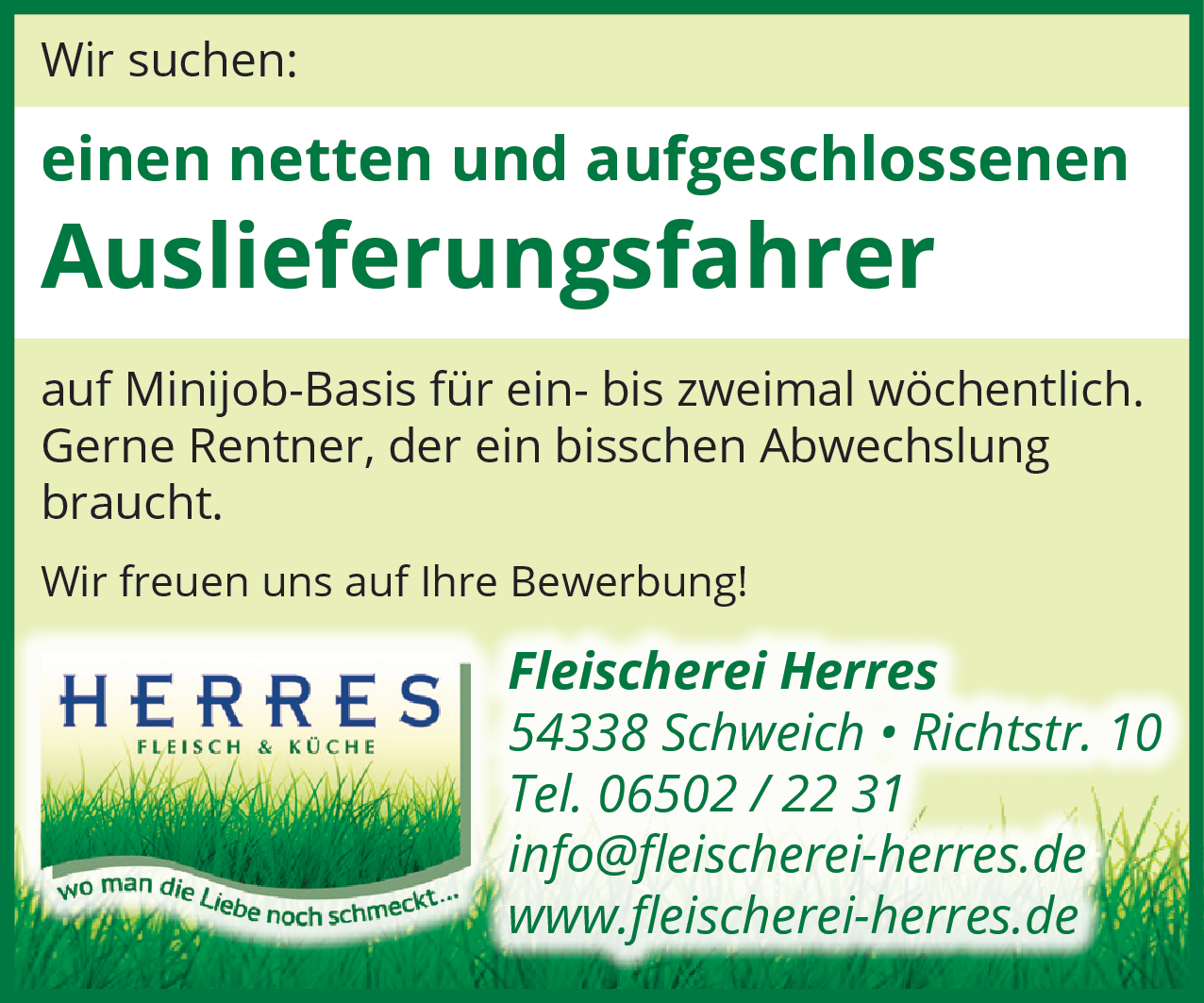 Auslieferungsfahrer (m/w/d)