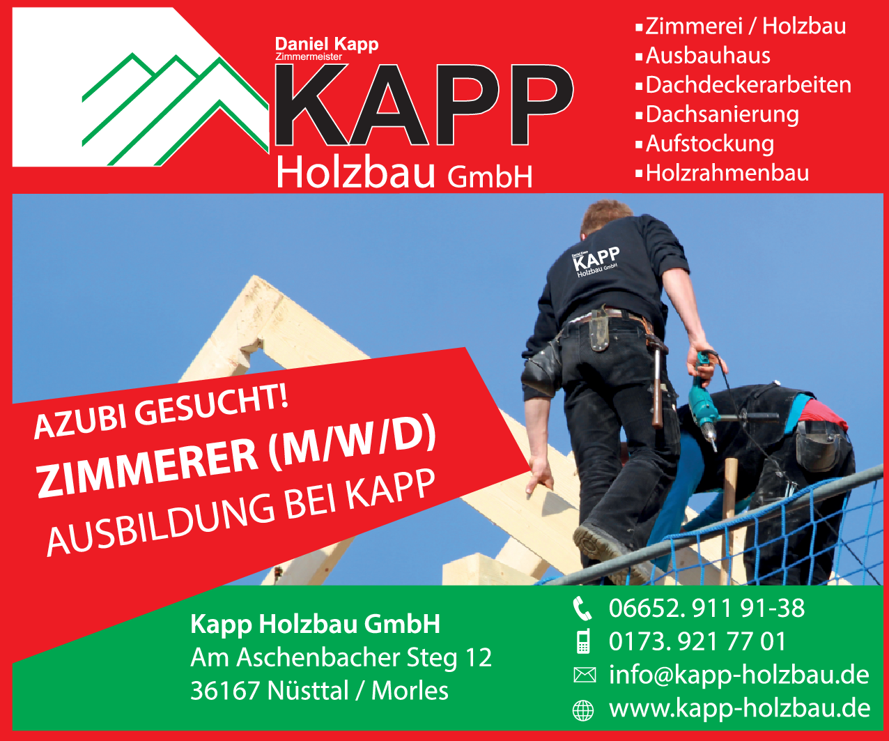 Zimmerer (m/w/d)