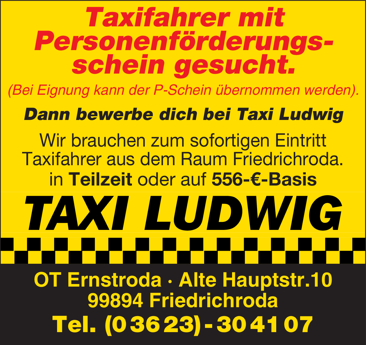 Taxifahrer (m/w/d)