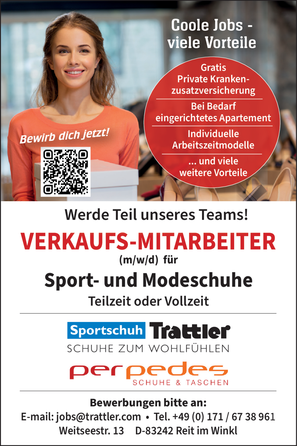 Verkaufs-Mitarbeiter (m/w/d) für Sport- und Modeschuhe