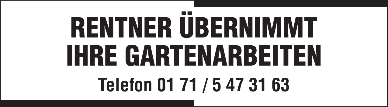 Gartenarbeit