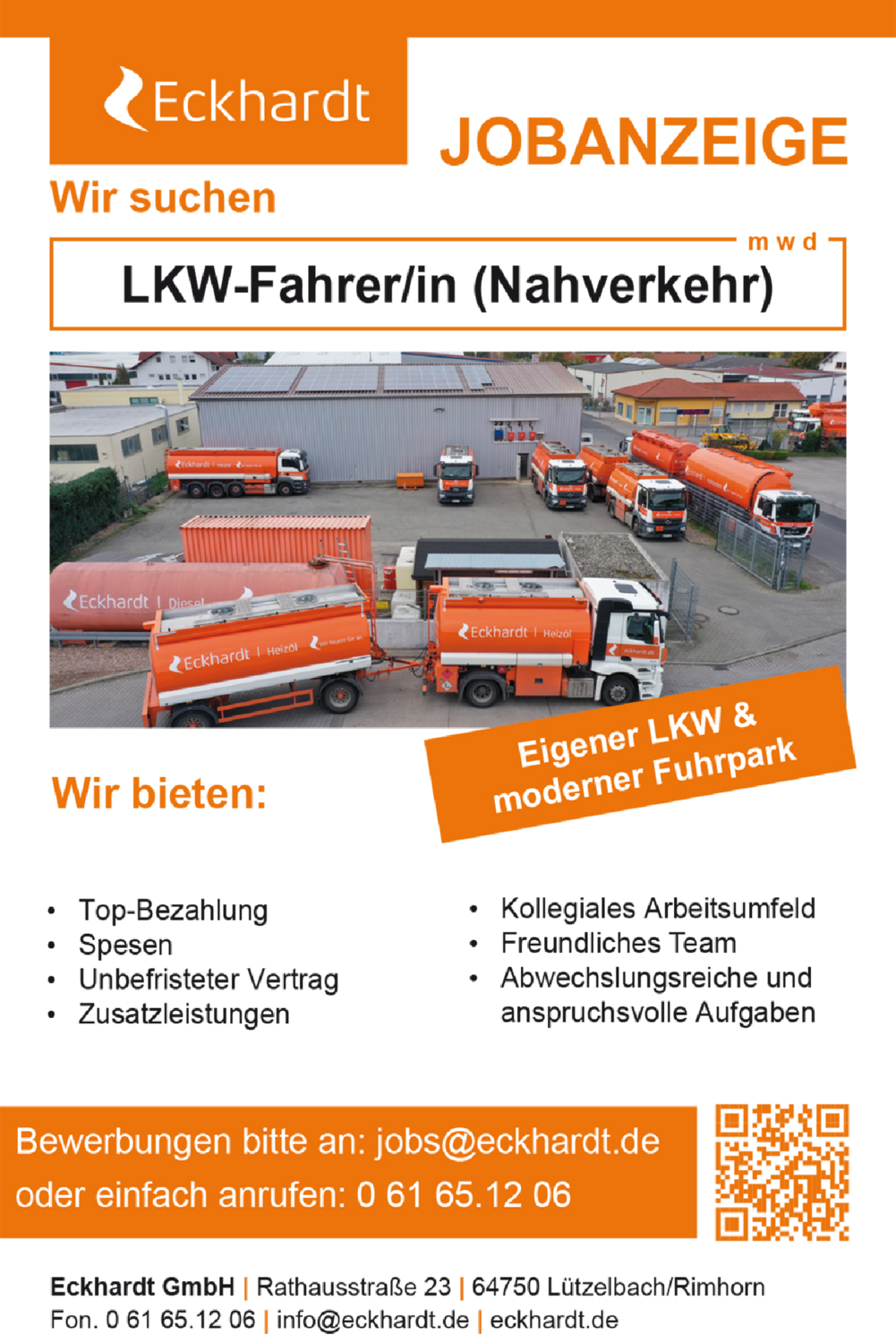 LKW-Fahrer/in (Nahverkehr) (m/w/d)