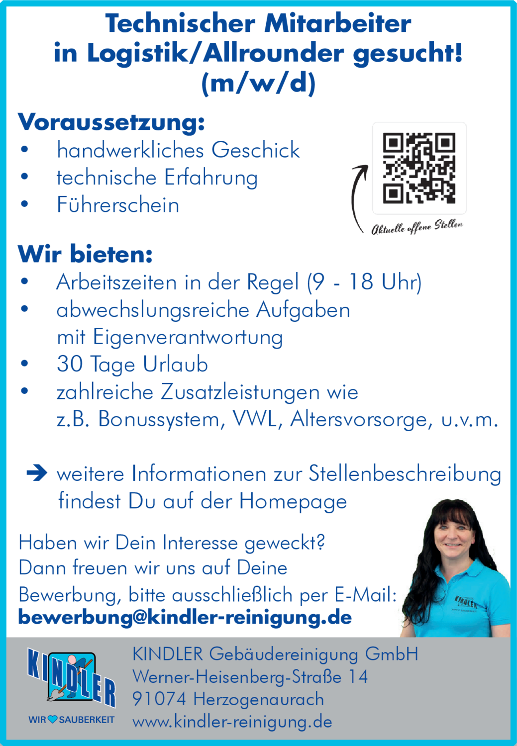 Technischer Mitarbeiter in Logistik/Allrounder (m/w/d)