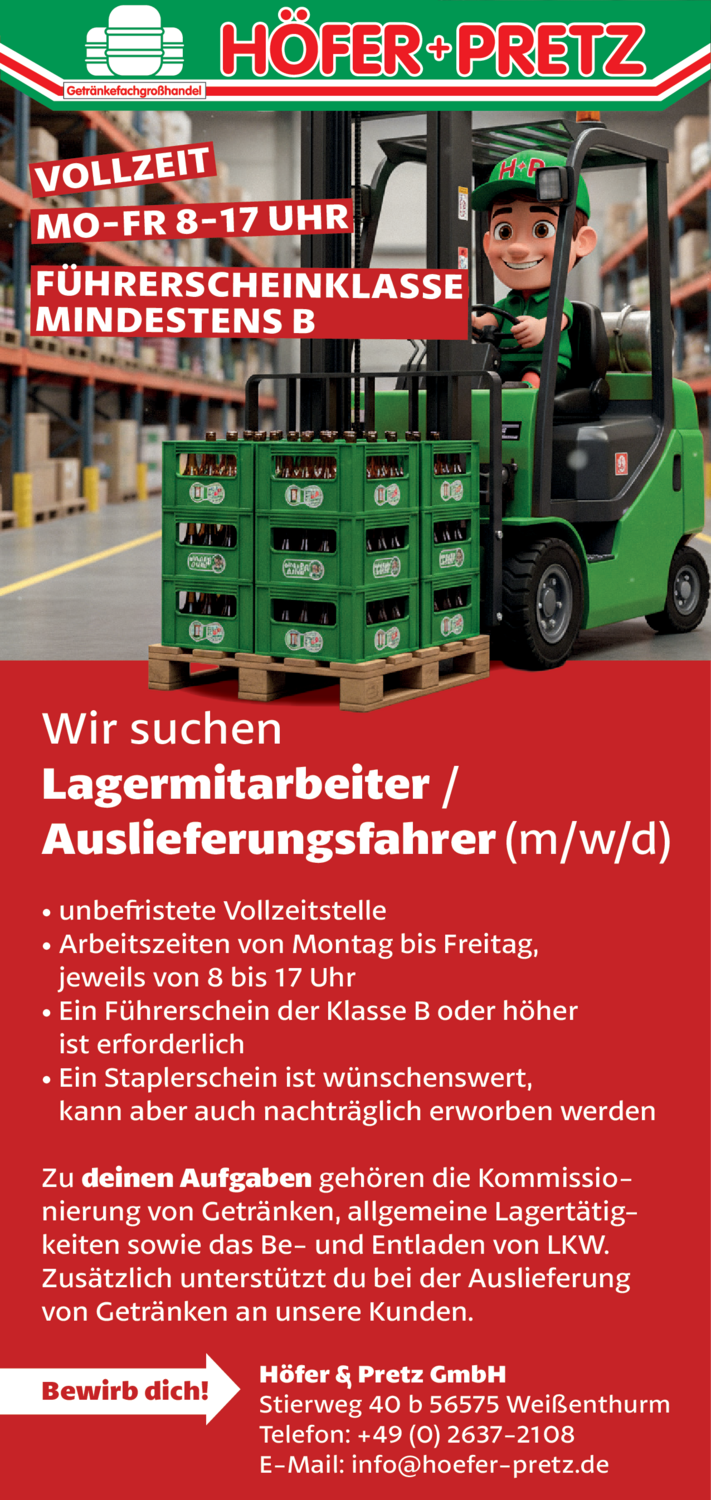 Lagermitarbeiter (m/w/d)