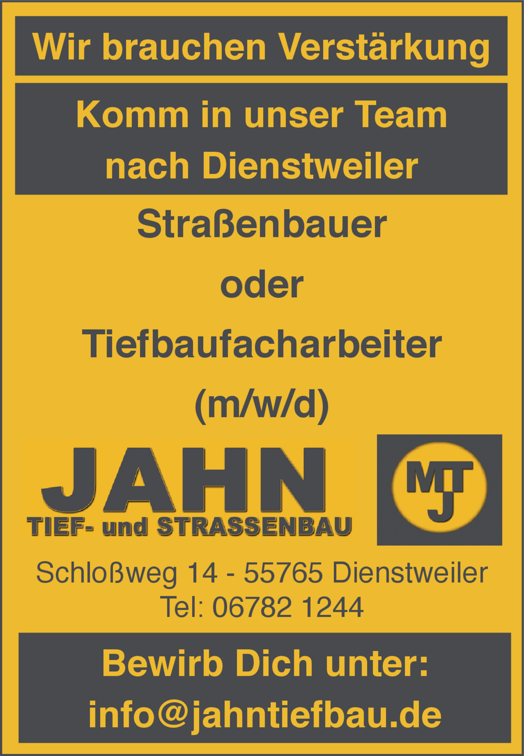 Tiefbaufacharbeiter (m/w/d)