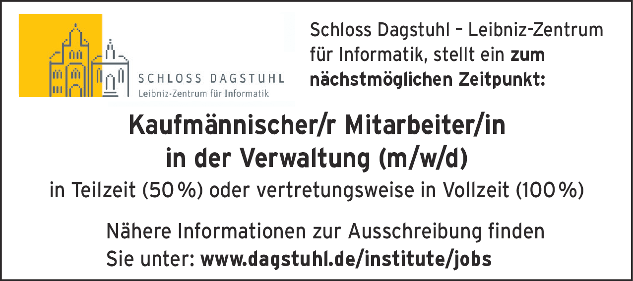Kaufmännischer/r Mitarbeiter/in in der Verwaltung (m/w/d)