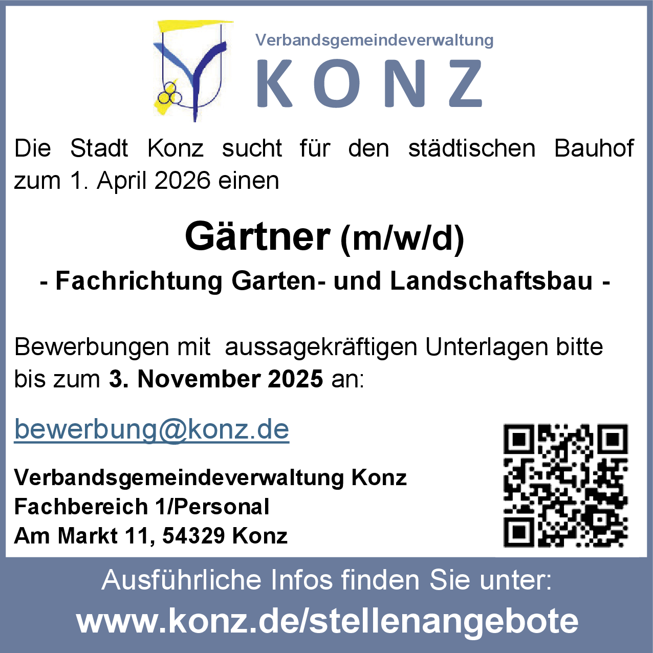 Gärtner (m/w/d) - Fachrichtung Garten- und Landschaftsbau