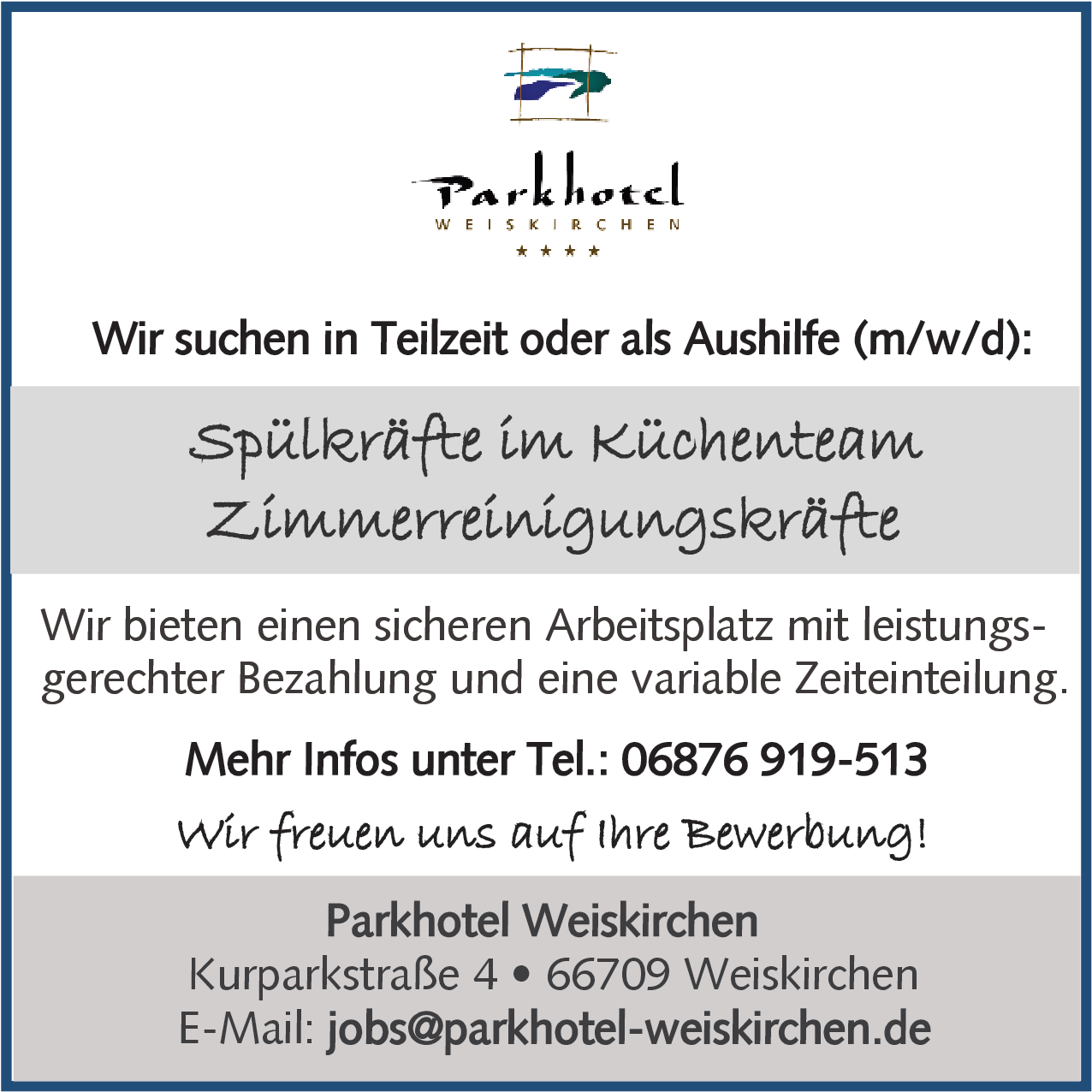 Spülkraft im Küchenteam (m/w/d)