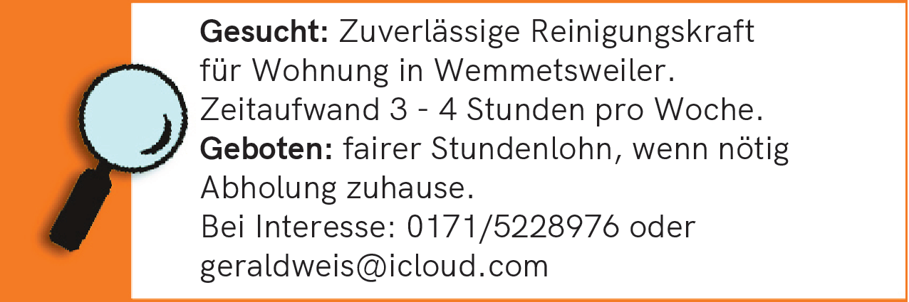 Reinigungskraft (m/w/d)
