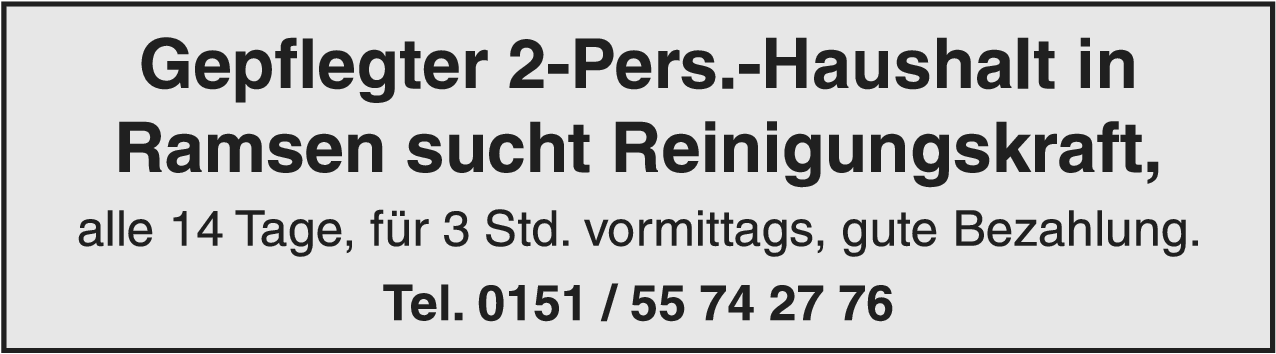 Reinigungskraft (m/w/d)